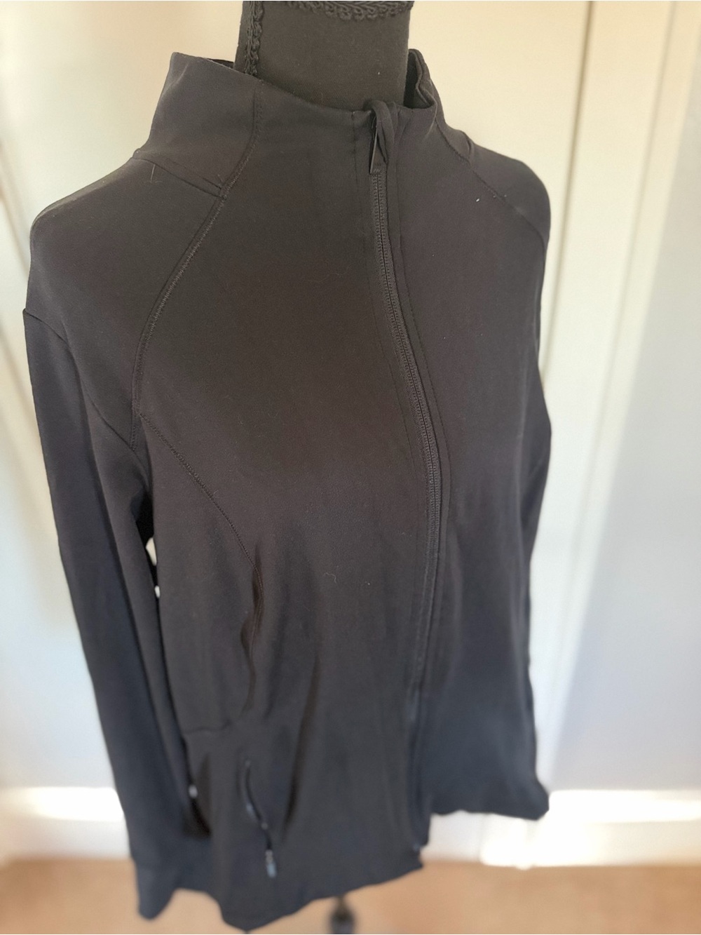 all in motion Black Full-Zip Bomber Jacket
